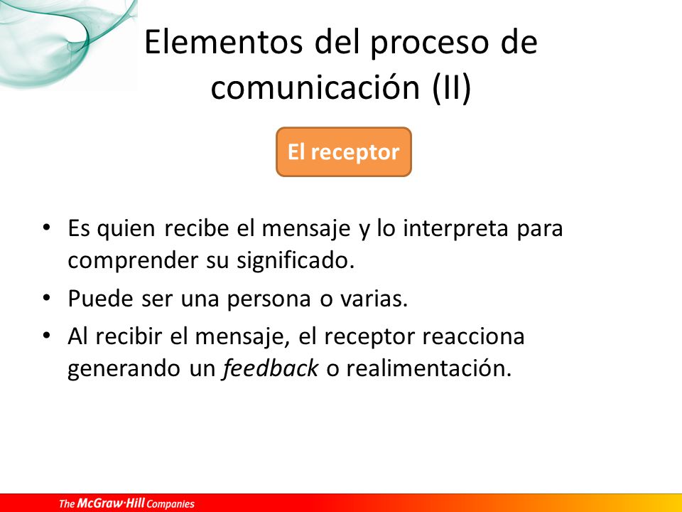 Elementos del proceso de comunicación (II)