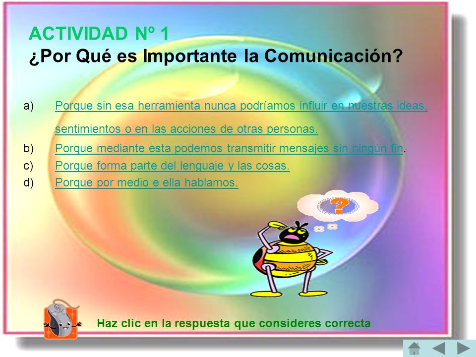 ACTIVIDAD Nº 1 ¿Por Qué es Importante la Comunicación