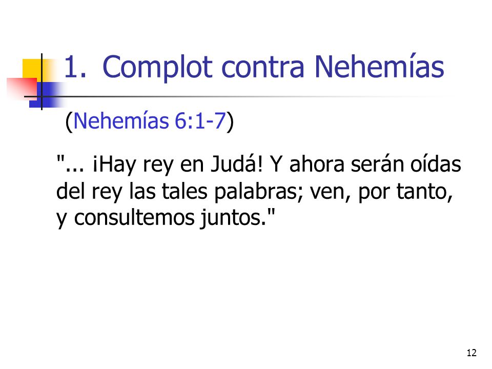Complot contra Nehemías