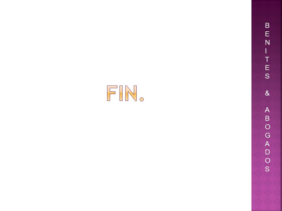 B E N I T S & A O GA DOS Fin.