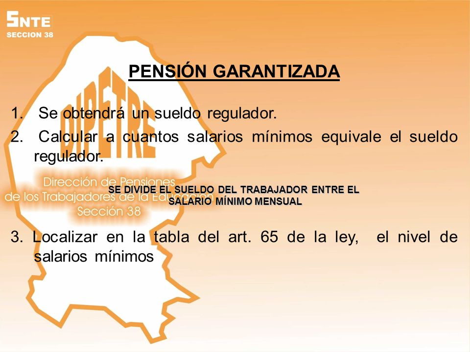 SE DIVIDE EL SUELDO DEL TRABAJADOR ENTRE EL SALARIO MÍNIMO MENSUAL