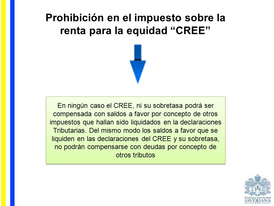 Prohibición en el impuesto sobre la renta para la equidad CREE