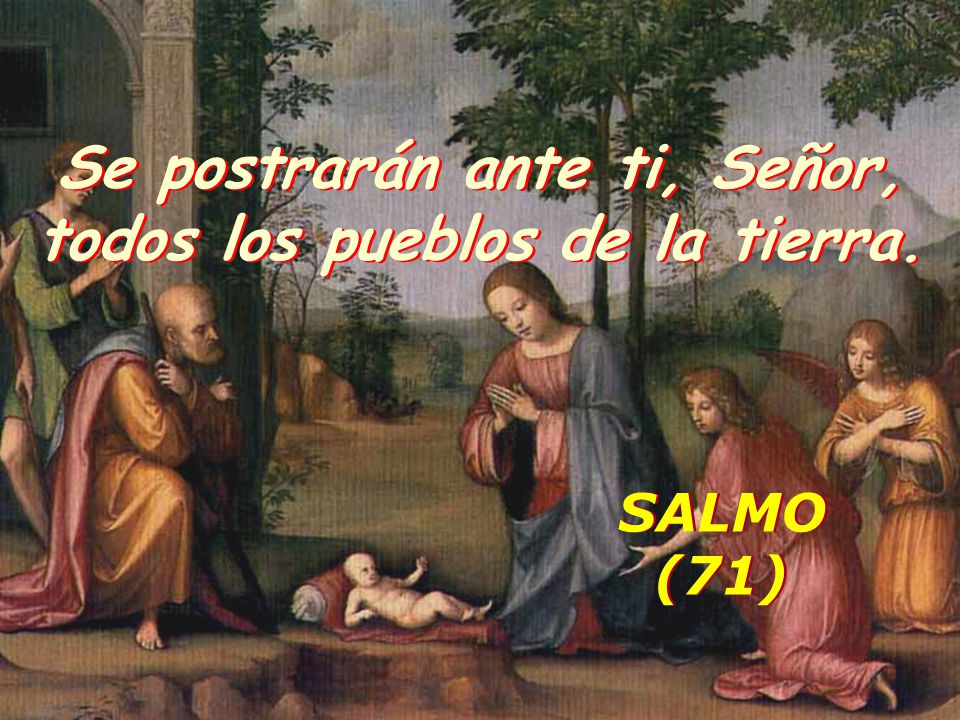 Se postrarán ante ti, Señor, todos los pueblos de la tierra.