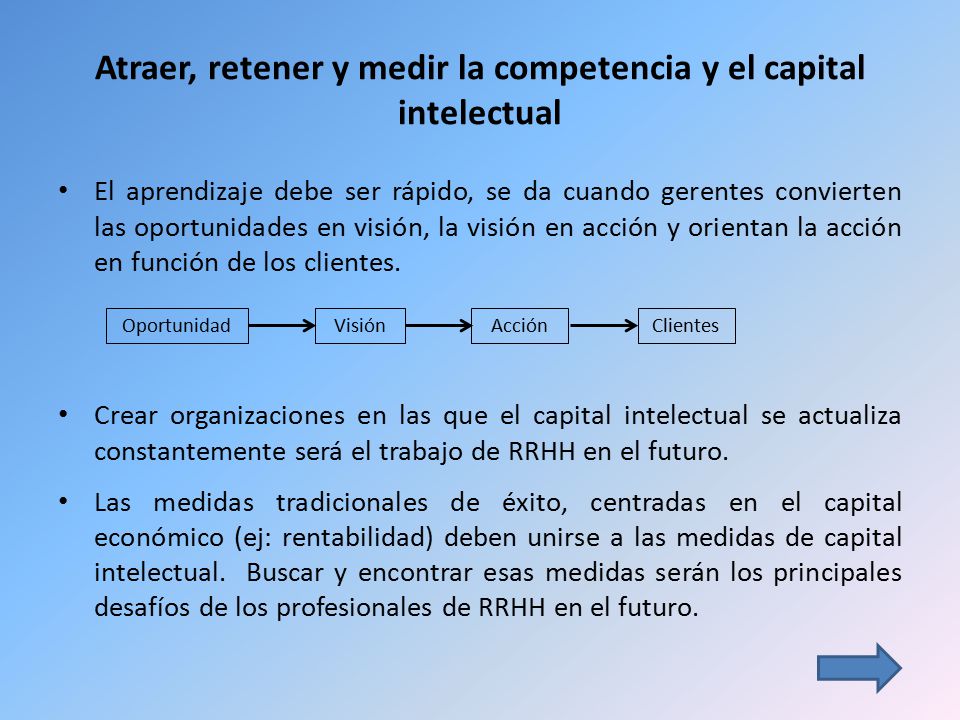 Atraer, retener y medir la competencia y el capital intelectual