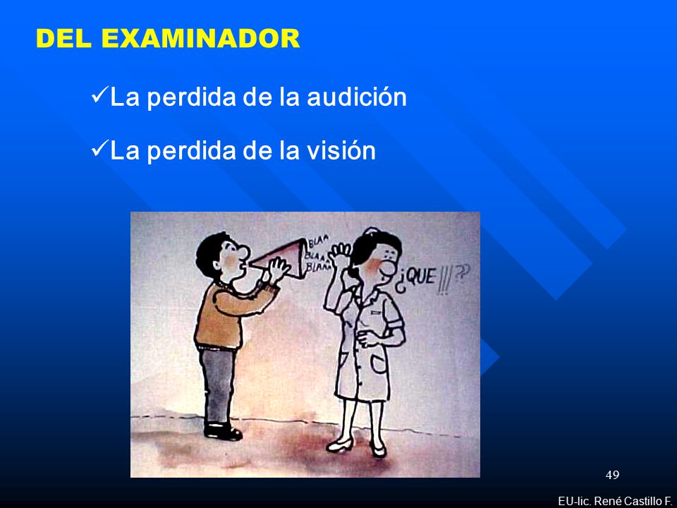 La perdida de la audición La perdida de la visión