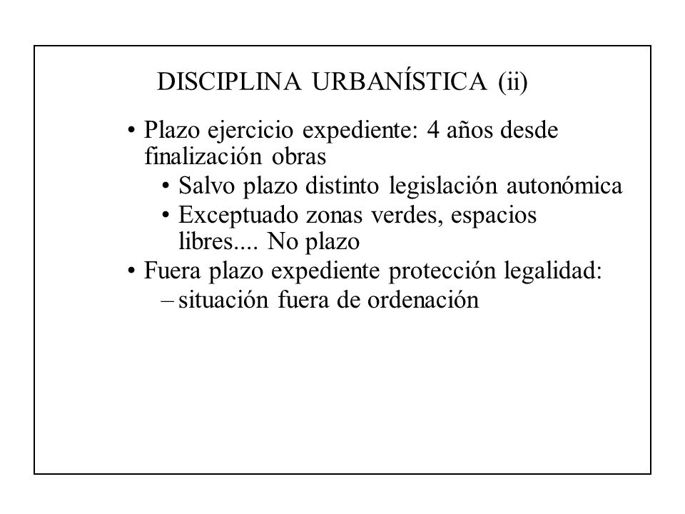 DISCIPLINA URBANÍSTICA (ii)