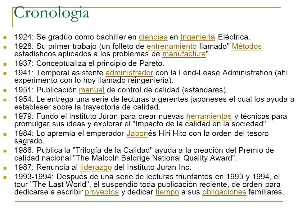 Cronologia 1924: Se gradúo como bachiller en ciencias en Ingeniería Eléctrica.