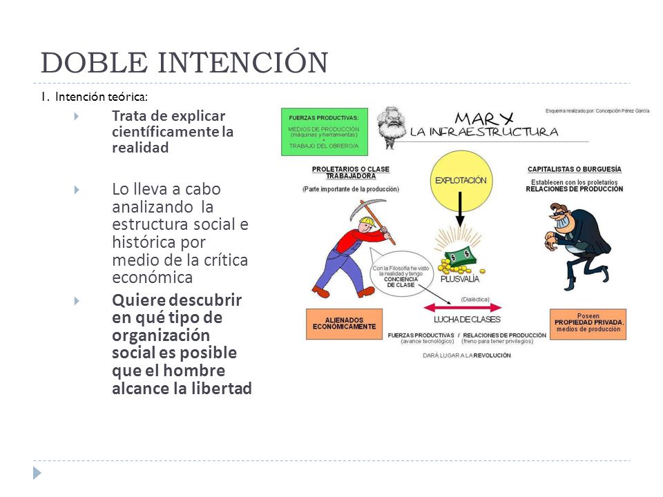 DOBLE INTENCIÓN 1. Intención teórica: Trata de explicar científicamente la realidad.