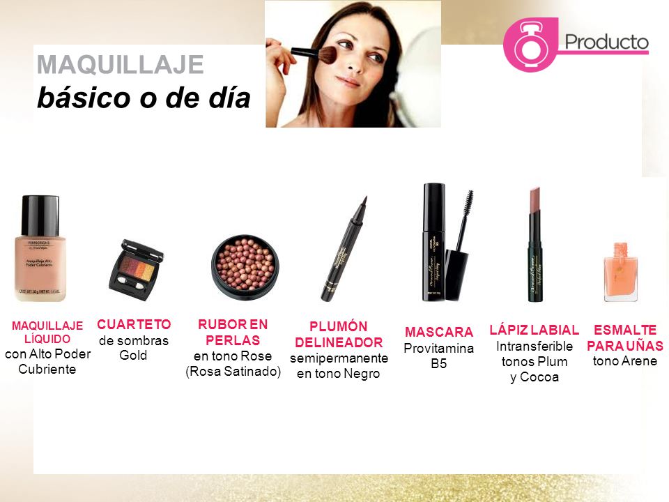 básico o de día MAQUILLAJE con Alto Poder Cubriente CUARTETO