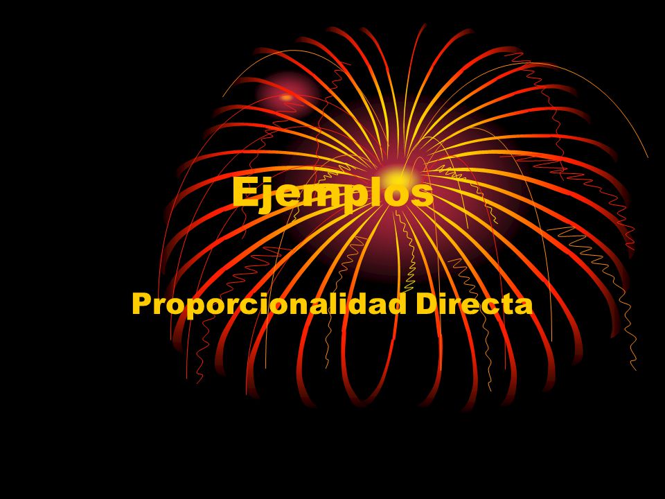Proporcionalidad Directa
