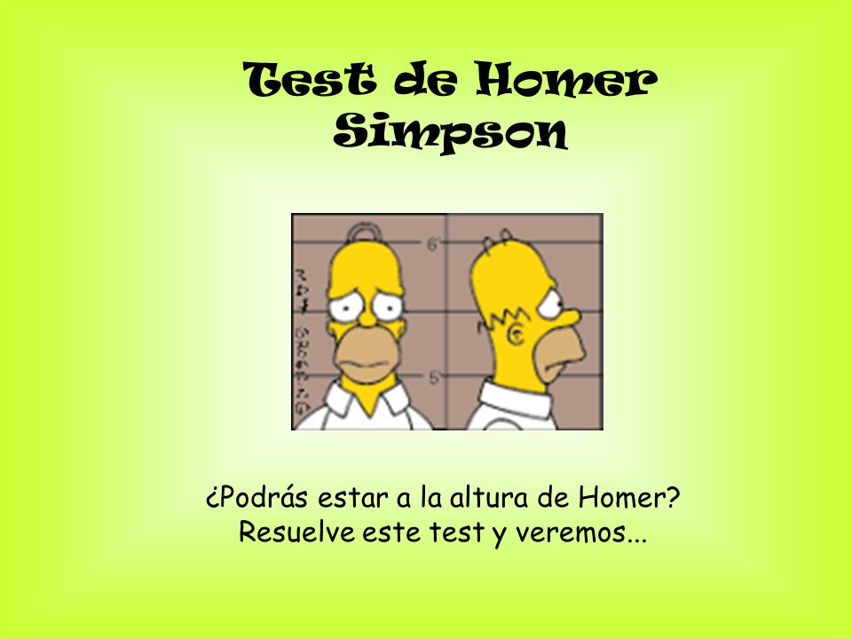 Test de Homer Simpson ¿Podrás estar a la altura de Homer
