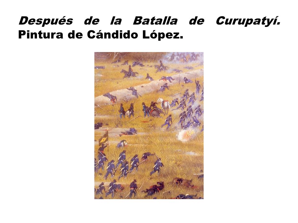 Después de la Batalla de Curupatyí. Pintura de Cándido López.