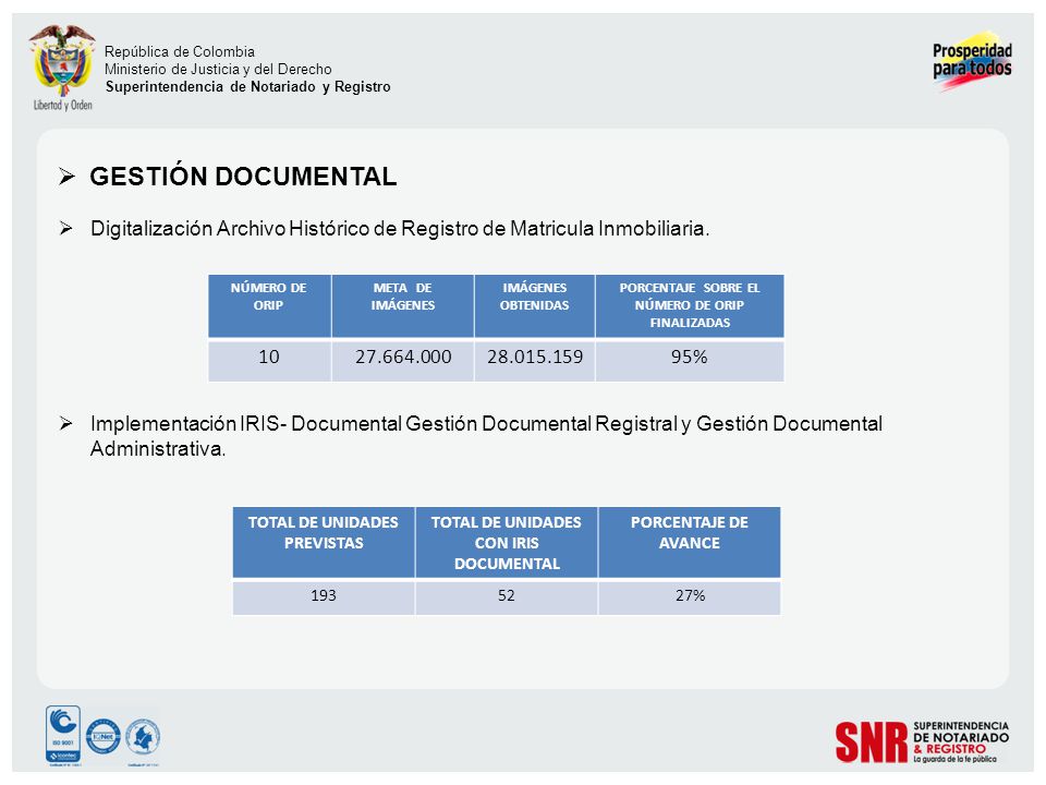 GESTIÓN DOCUMENTAL Digitalización Archivo Histórico de Registro de Matricula Inmobiliaria.