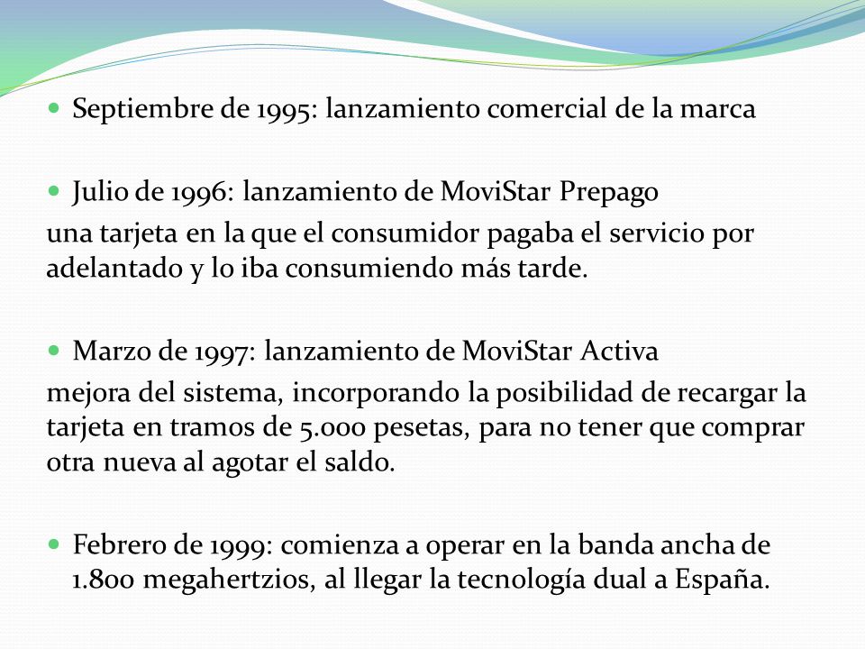 Septiembre de 1995: lanzamiento comercial de la marca
