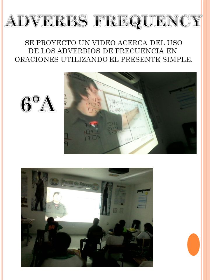 6ºA ADVERBS FREQUENCY SE PROYECTO UN VIDEO ACERCA DEL USO