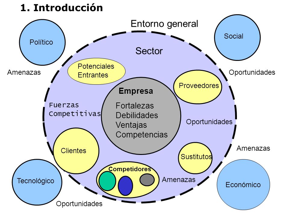 1. Introducción Entorno general Sector Empresa Fortalezas Debilidades