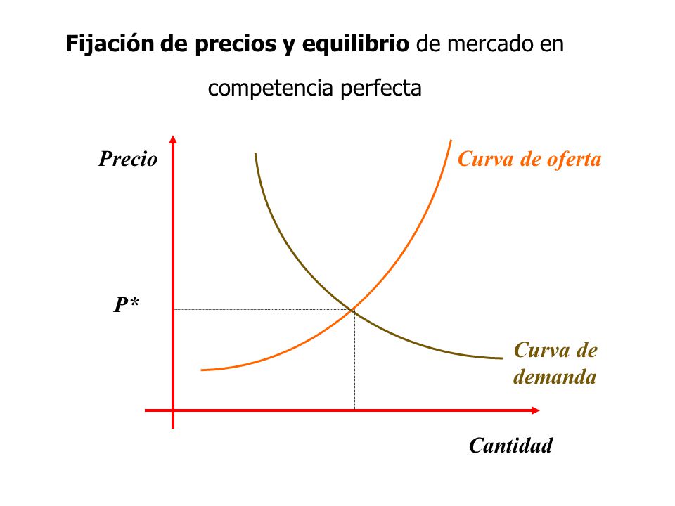Fijación de precios y equilibrio de mercado en competencia perfecta