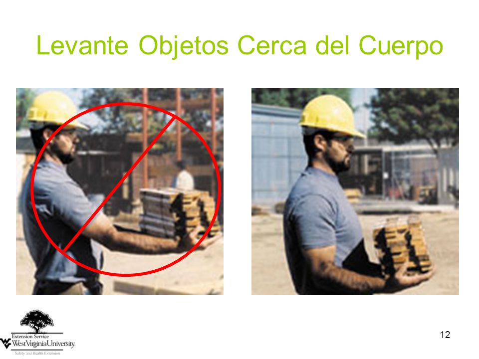 Levante Objetos Cerca del Cuerpo