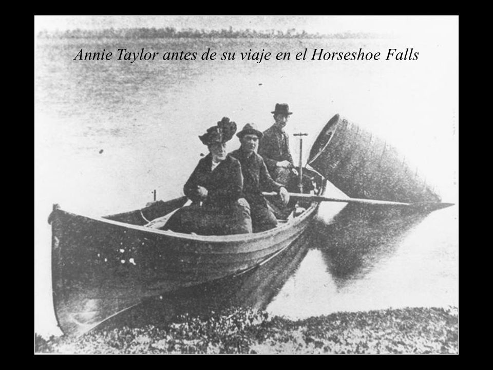 Annie Taylor antes de su viaje en el Horseshoe Falls