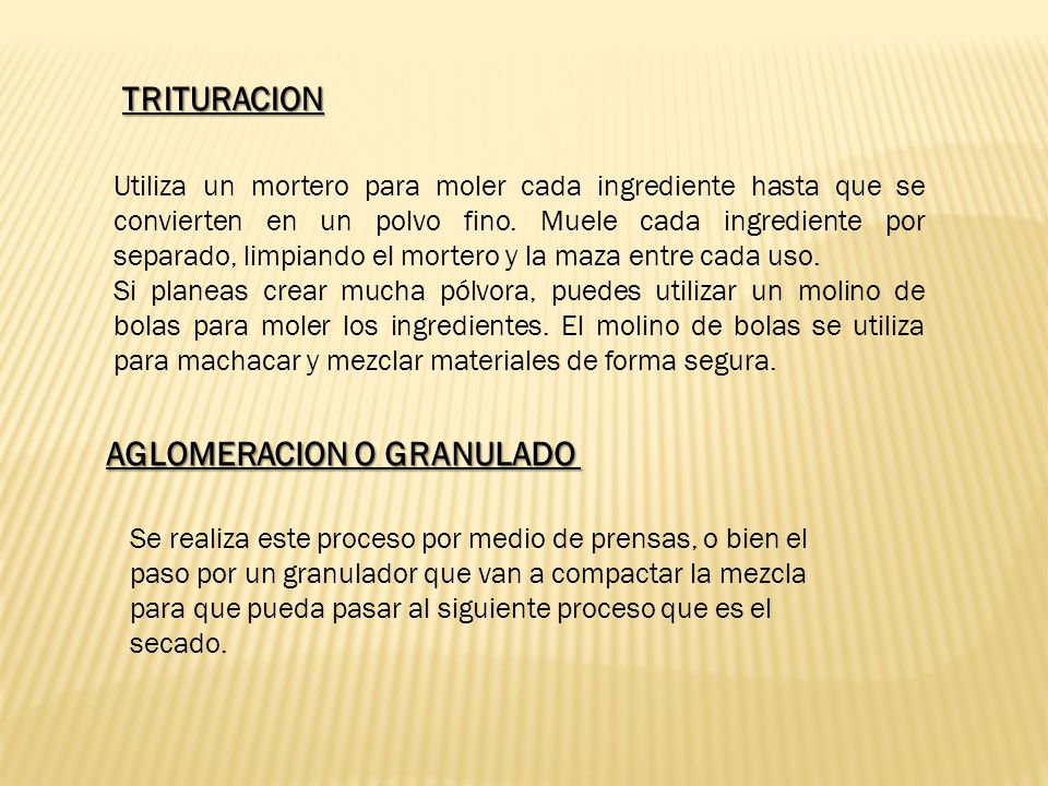 AGLOMERACION O GRANULADO
