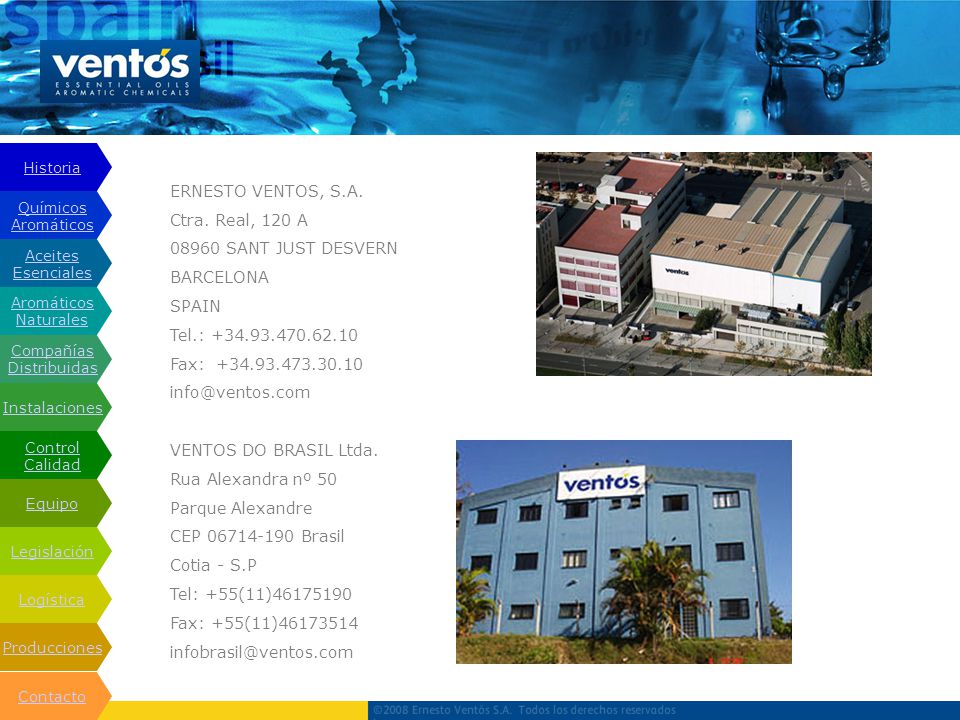 contacto ERNESTO VENTOS, S.A. Ctra. Real, 120 A