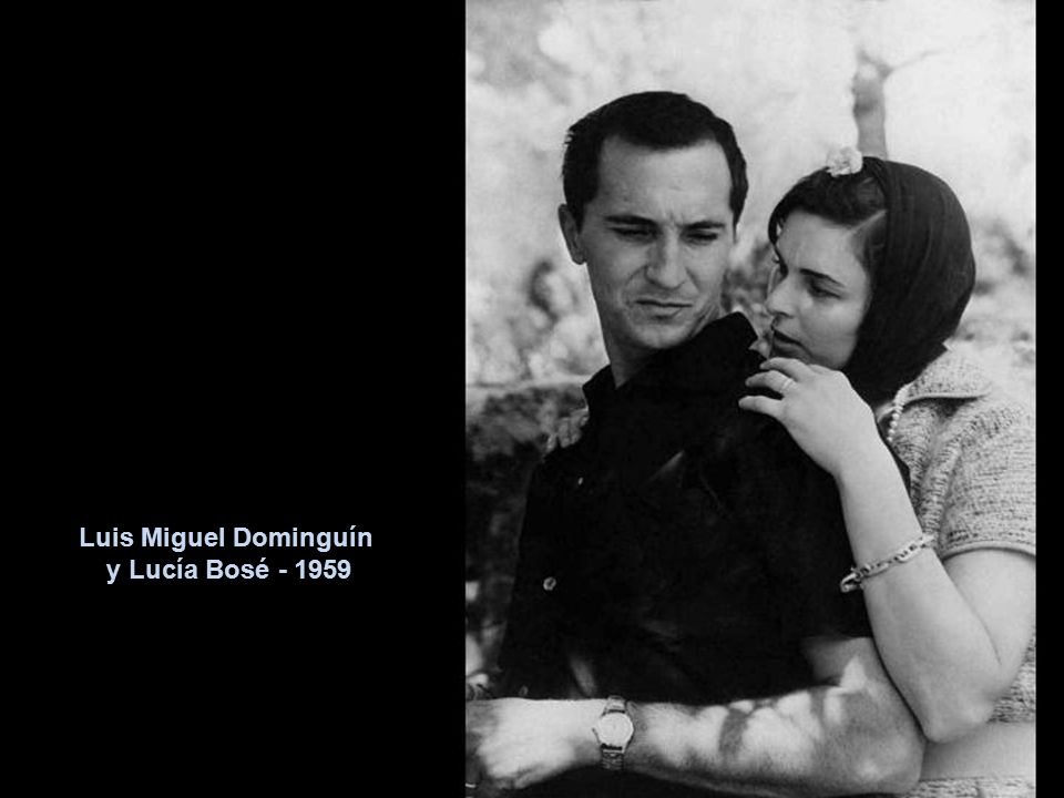 Luis Miguel Dominguín y Lucía Bosé