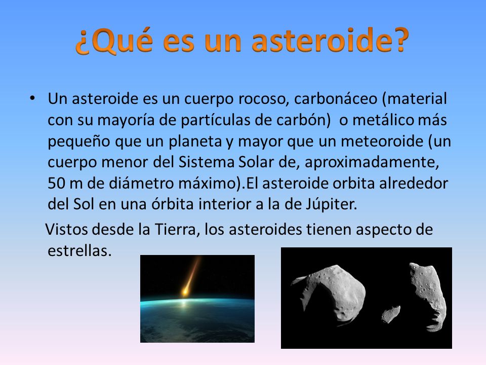¿Qué es un asteroide