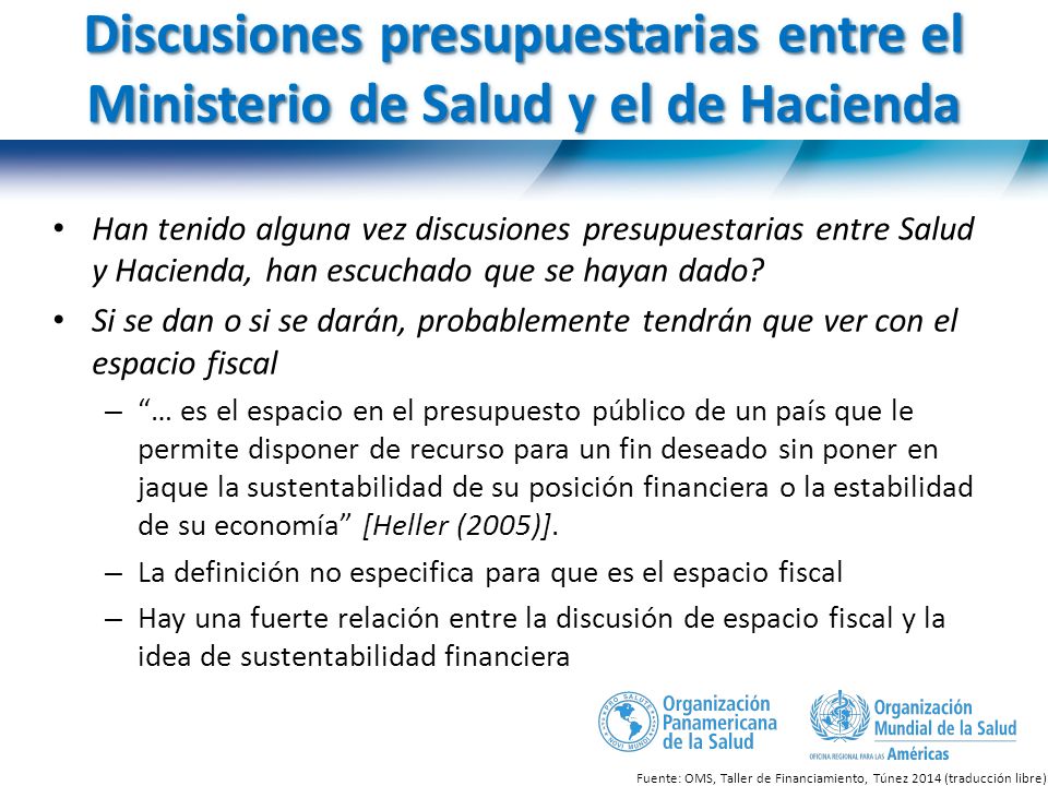 Discusiones presupuestarias entre el Ministerio de Salud y el de Hacienda