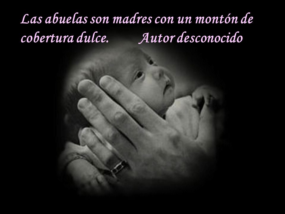 Las abuelas son madres con un montón de cobertura dulce