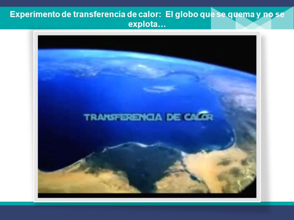 Experimento de transferencia de calor: El globo que se quema y no se explota…