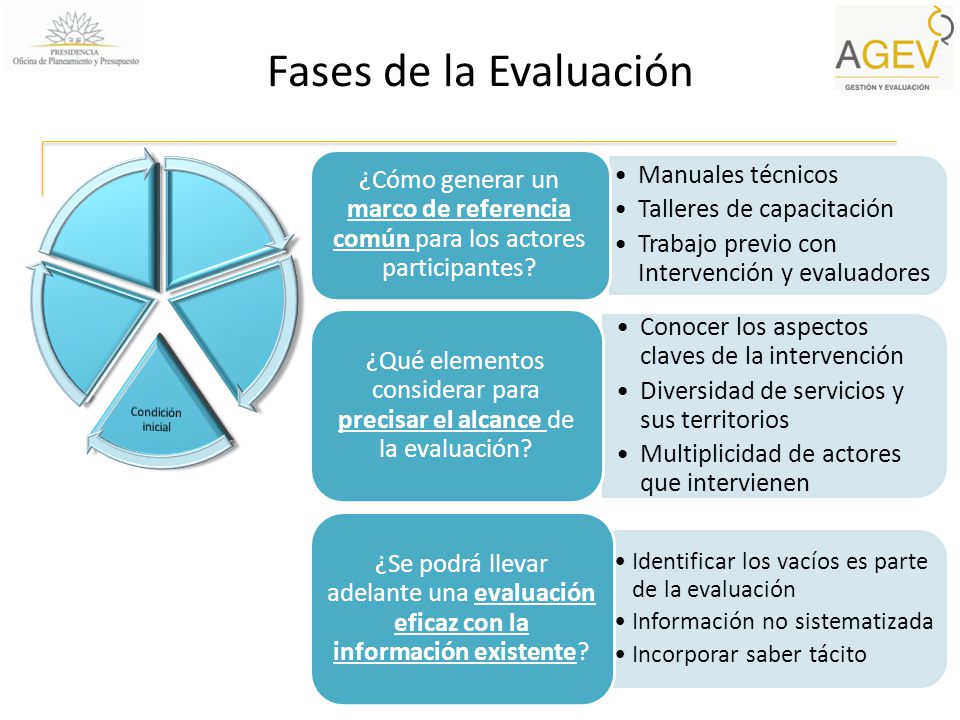 ¿Qué elementos considerar para precisar el alcance de la evaluación