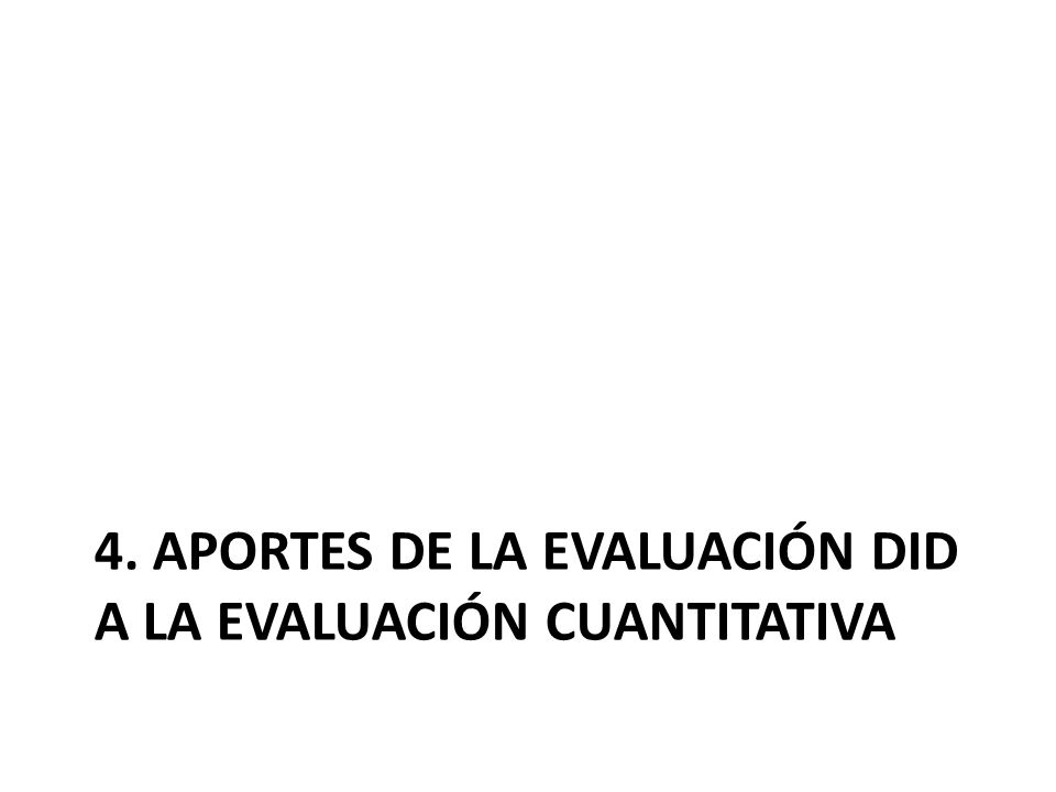 4. Aportes de la evaluación did a la evaluación cuantitativa