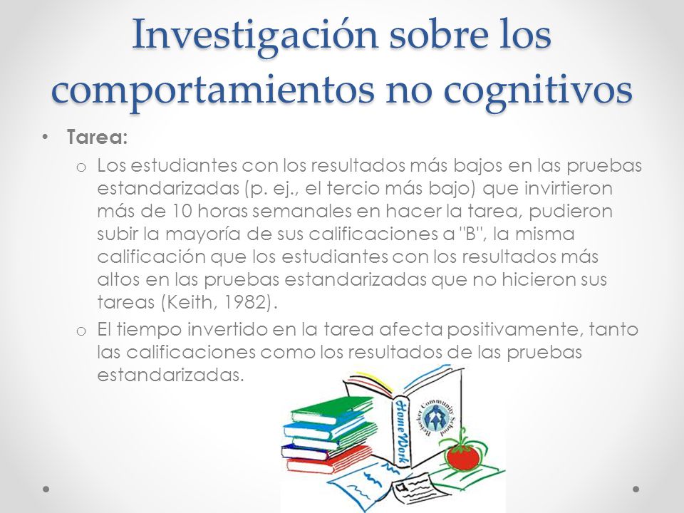 Investigación sobre los comportamientos no cognitivos