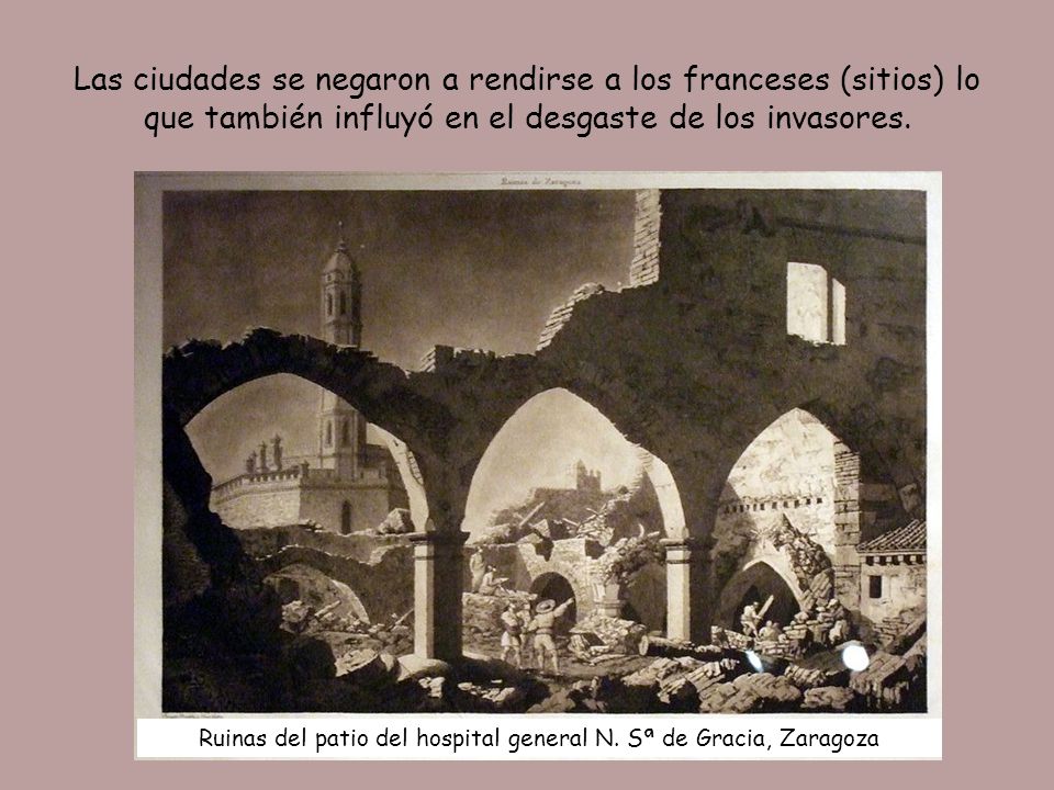 Ruinas del patio del hospital general N. Sª de Gracia, Zaragoza