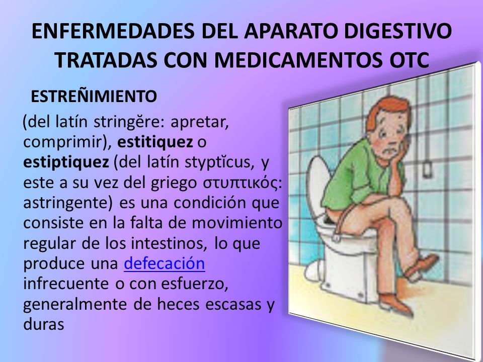 ENFERMEDADES DEL APARATO DIGESTIVO TRATADAS CON MEDICAMENTOS OTC