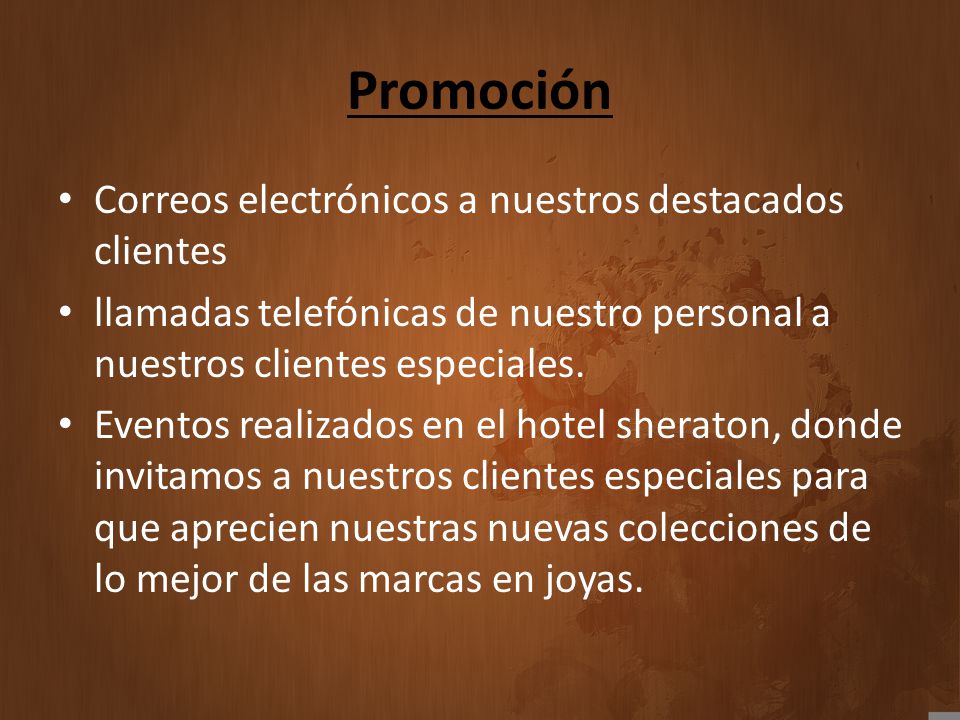 Promoción Correos electrónicos a nuestros destacados clientes