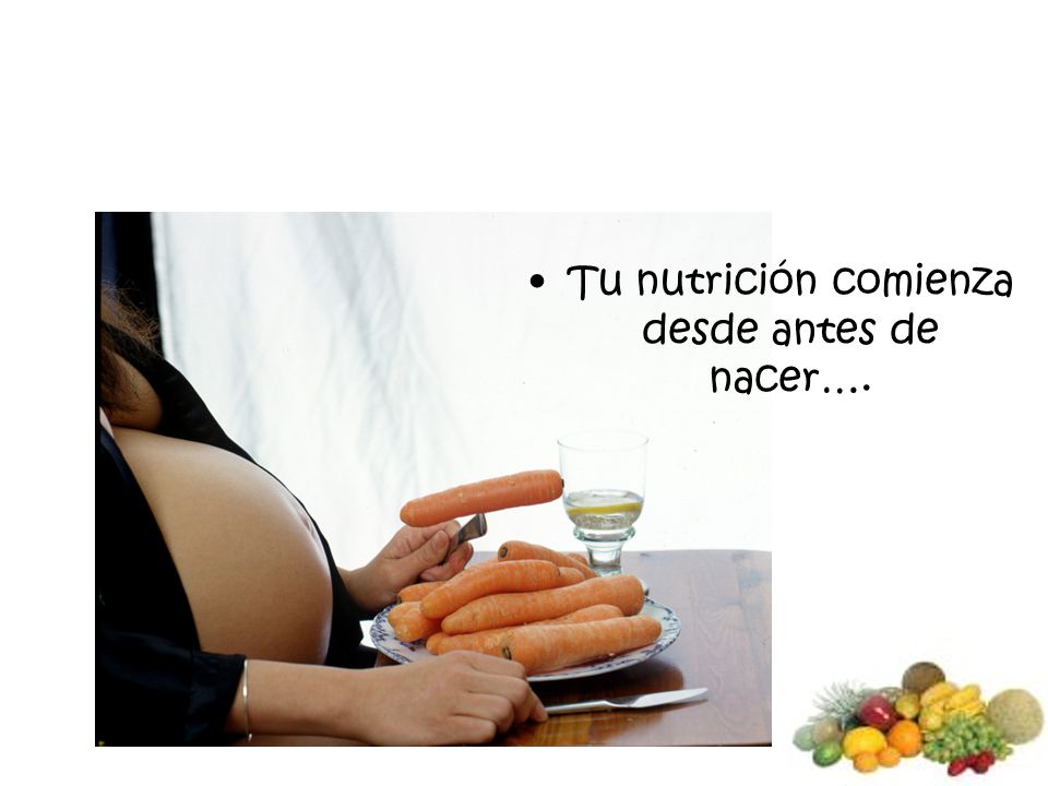 Tu nutrición comienza desde antes de nacer….