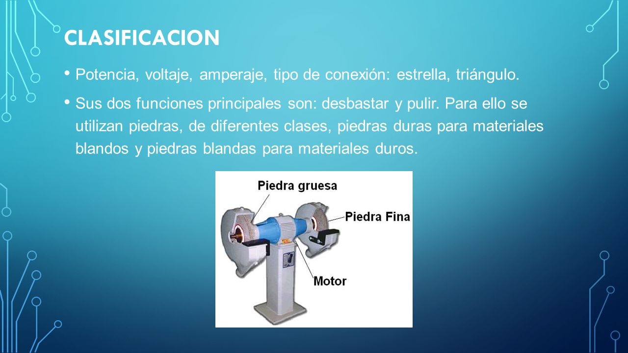 CLASIFICACION Potencia, voltaje, amperaje, tipo de conexión: estrella, triángulo.