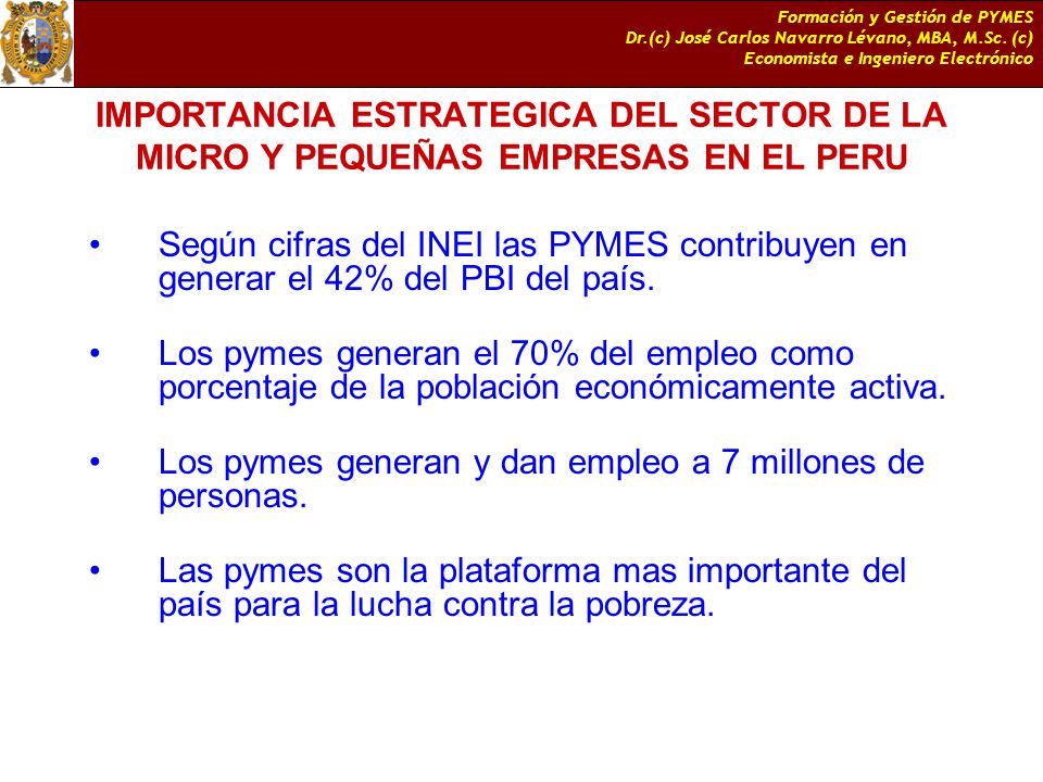 Los pymes generan y dan empleo a 7 millones de personas.