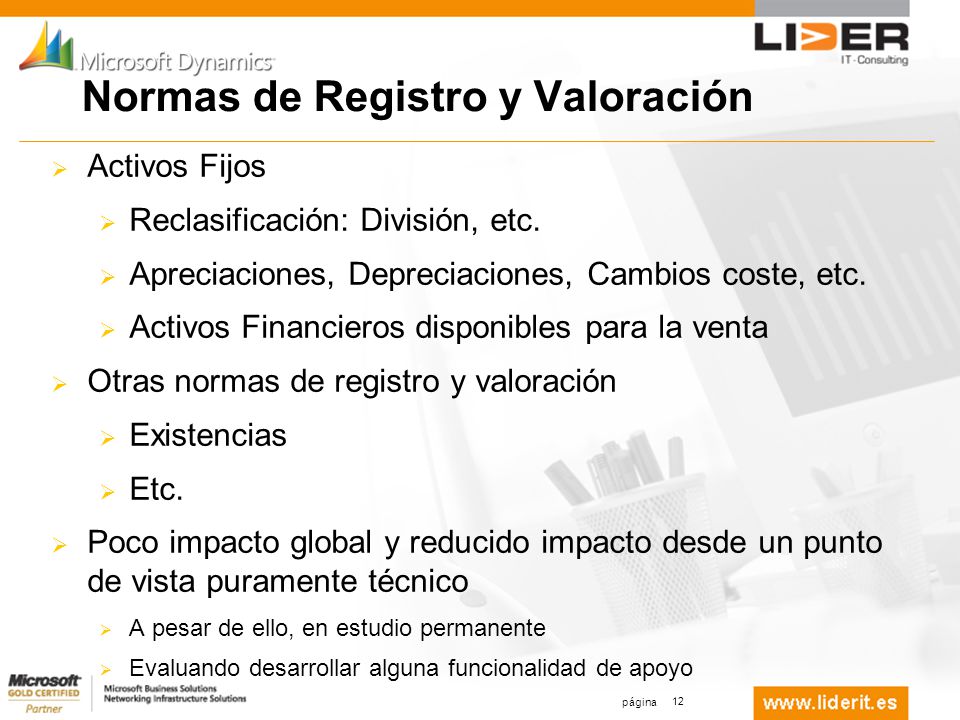 Normas de Registro y Valoración