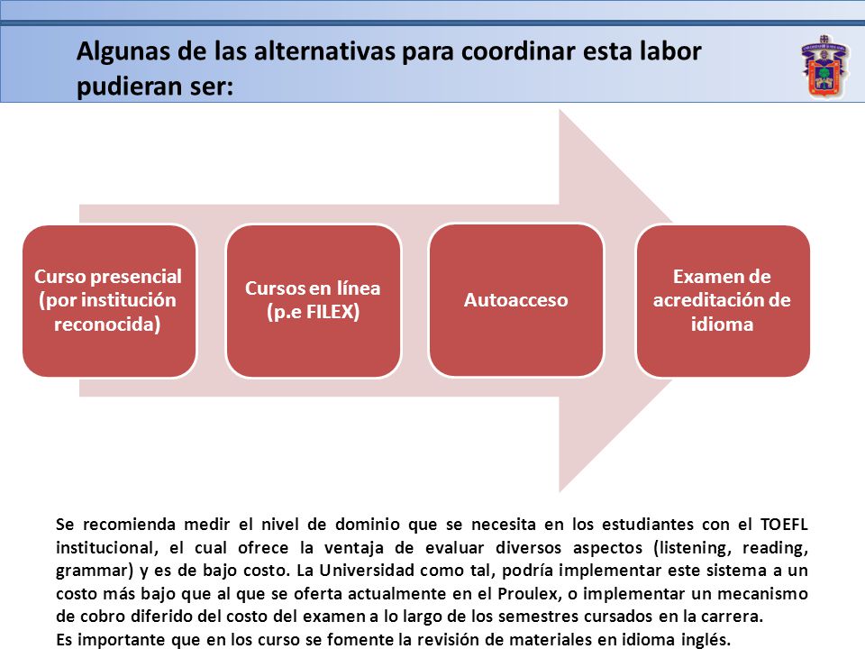 Algunas de las alternativas para coordinar esta labor pudieran ser: