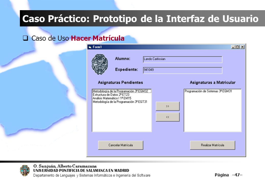 Caso Práctico: Prototipo de la Interfaz de Usuario