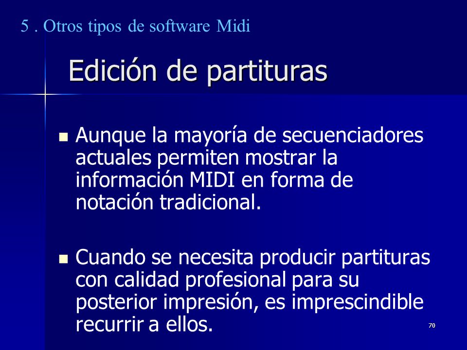 5 . Otros tipos de software Midi