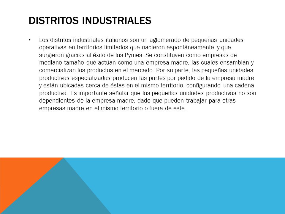 DISTRITOS INDUSTRIALES