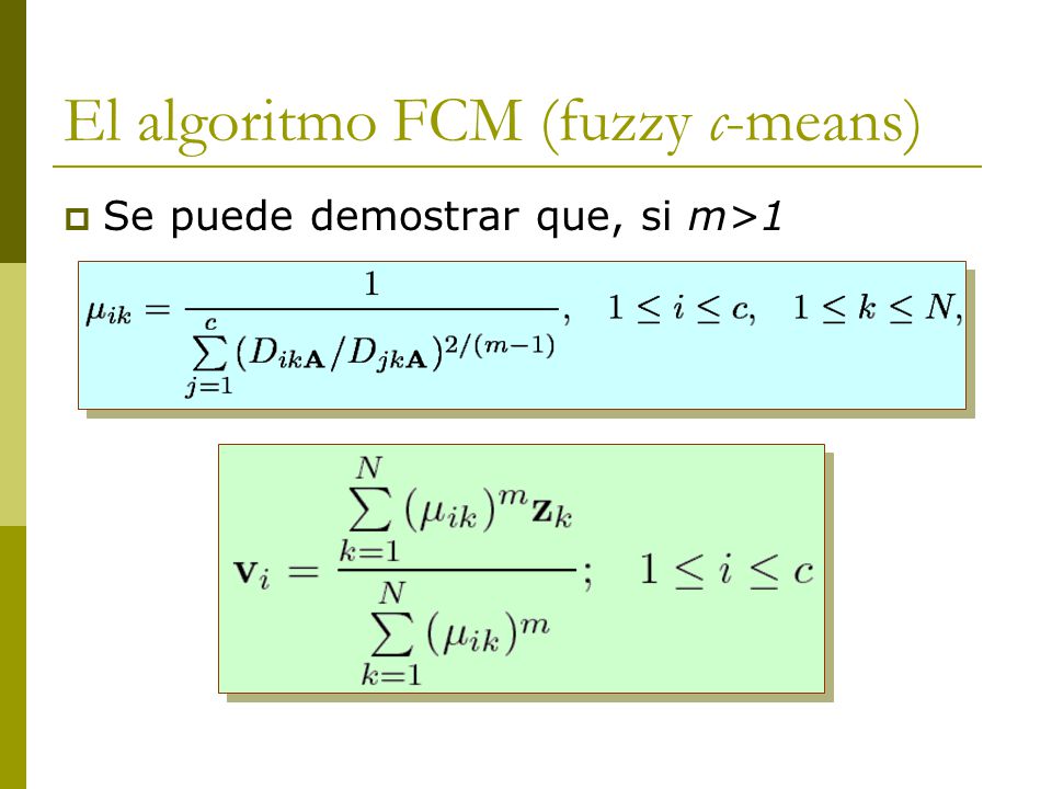 El algoritmo FCM (fuzzy c-means)