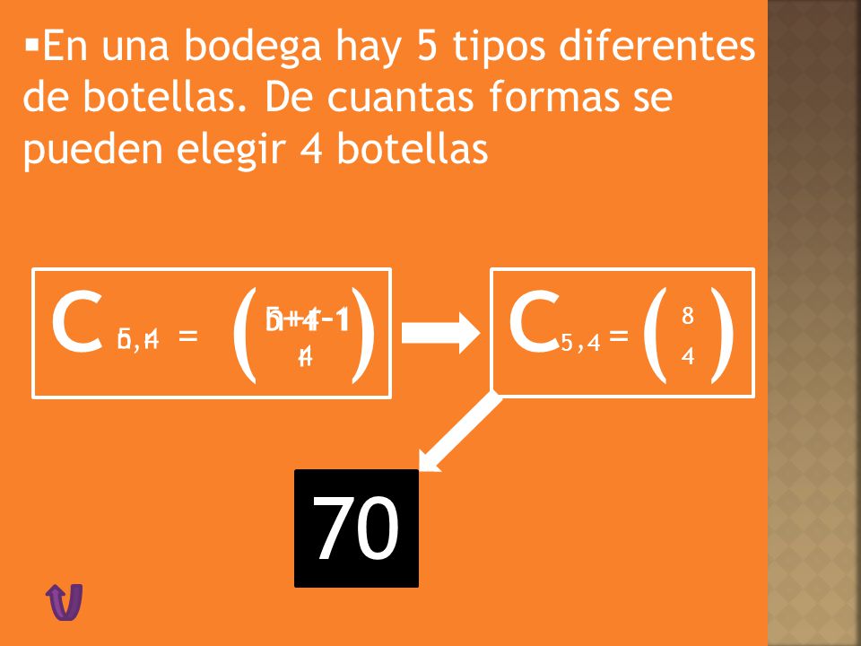 En una bodega hay 5 tipos diferentes de botellas
