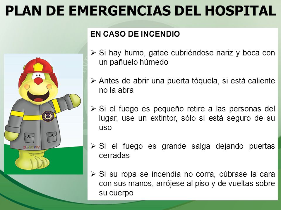 PLAN DE EMERGENCIAS DEL HOSPITAL
