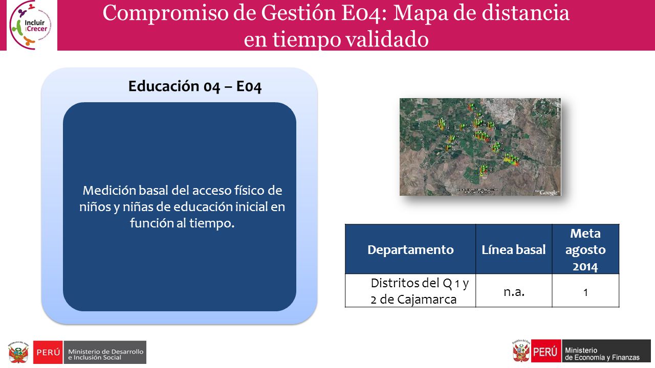 Compromiso de Gestión E04: Mapa de distancia en tiempo validado