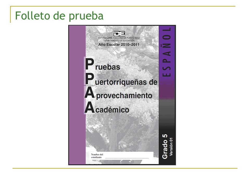Folleto de prueba Portada aprobada por los Directores de Programa