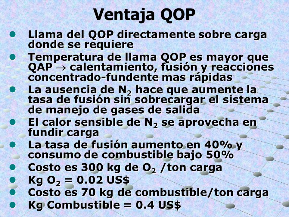Ventaja QOP Llama del QOP directamente sobre carga donde se requiere